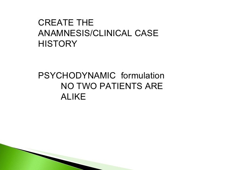 Clinical case formulation final