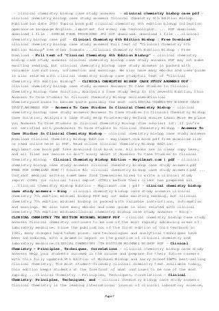 Clinical chemistry bishop 8th edition pdf free download picture