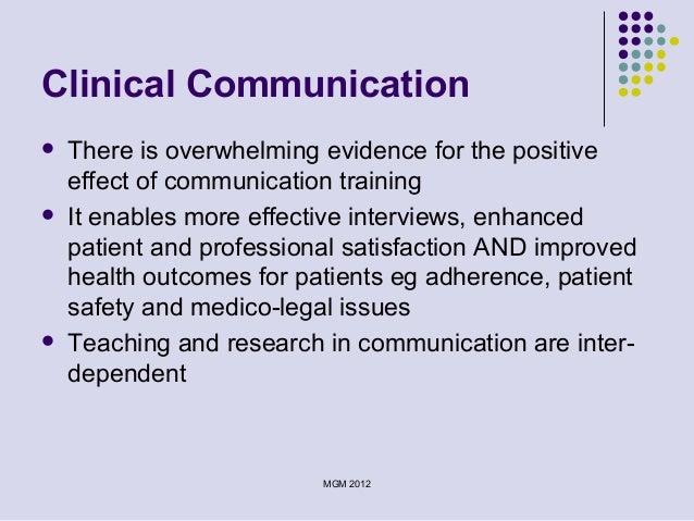 communication skills in clinical research