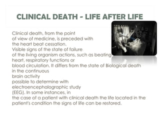 Difference Between Clinical Death And Biological Death – MAMC