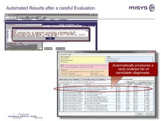 Automated Results after a careful Evaluation experience, solutions, results 
