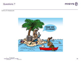 Questions ? experience, solutions, results 