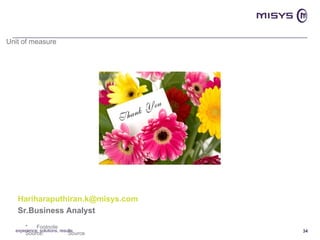 experience, solutions, results [email_address] Sr.Business Analyst  