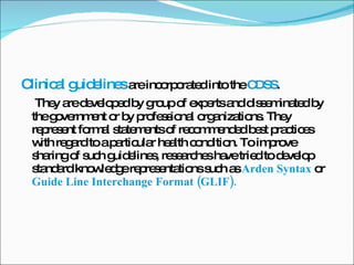 Clinical Support Line Clinical Decision Support Systems | PPT