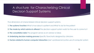 Clinical decision support systems | PPTX