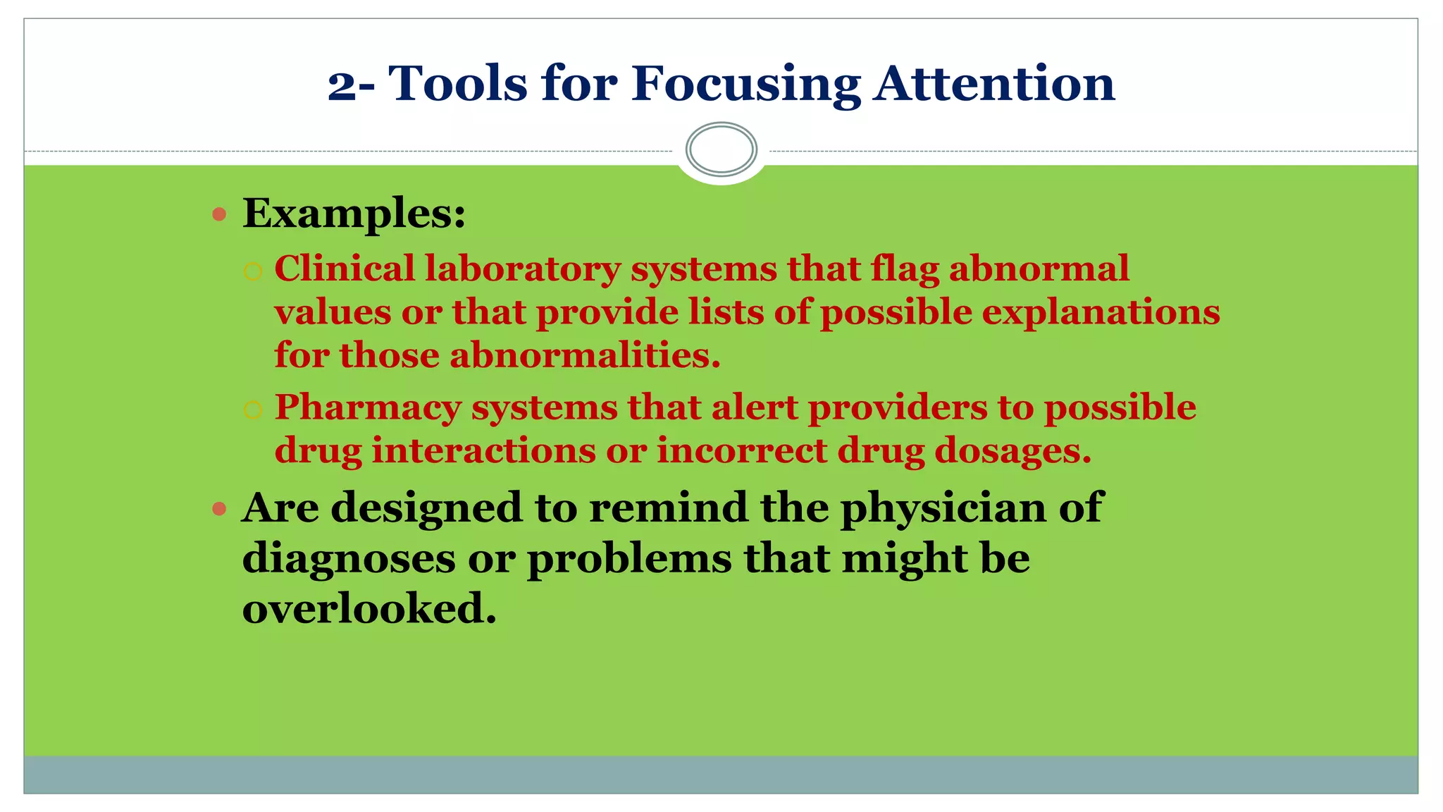Clinical decision support systems | PPTX