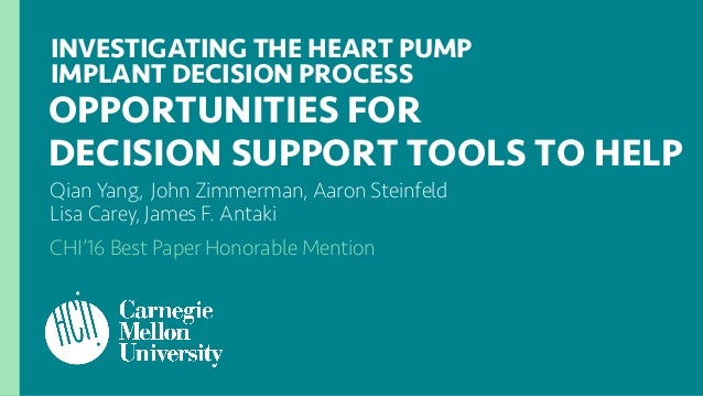 Designing machine learning driven clinical decision support tools