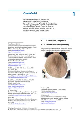 Clinical diagnosis in plastic surgery | PDF