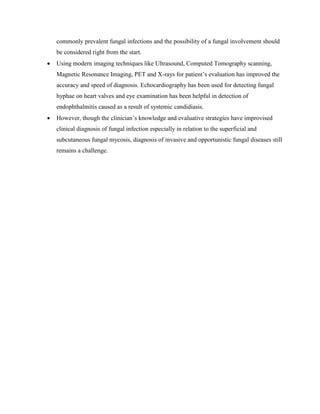 Clinical Diagnosis of Fungal Infections | PDF