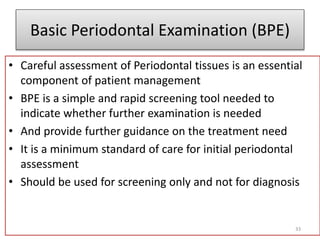 Clinical diagnosis of periodontal diseases | PPTX