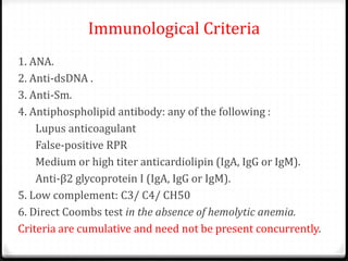 Clinical diagnosis of systemic lupus erythematosus | PDF