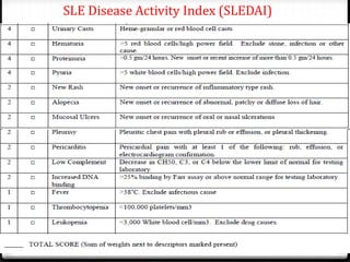 Sle Score Clinical diagnosis of systemic lupus erythematosus | PDF