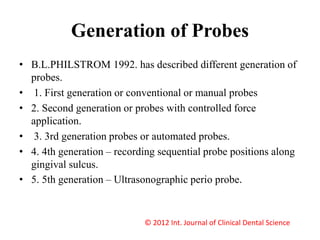First Gen Probe Clinical periodontology diagnosis part -2.pptx