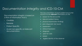 Icd Document Example.pdf Clinical Documentation Guidelines for ICD-10-CM | PPSX