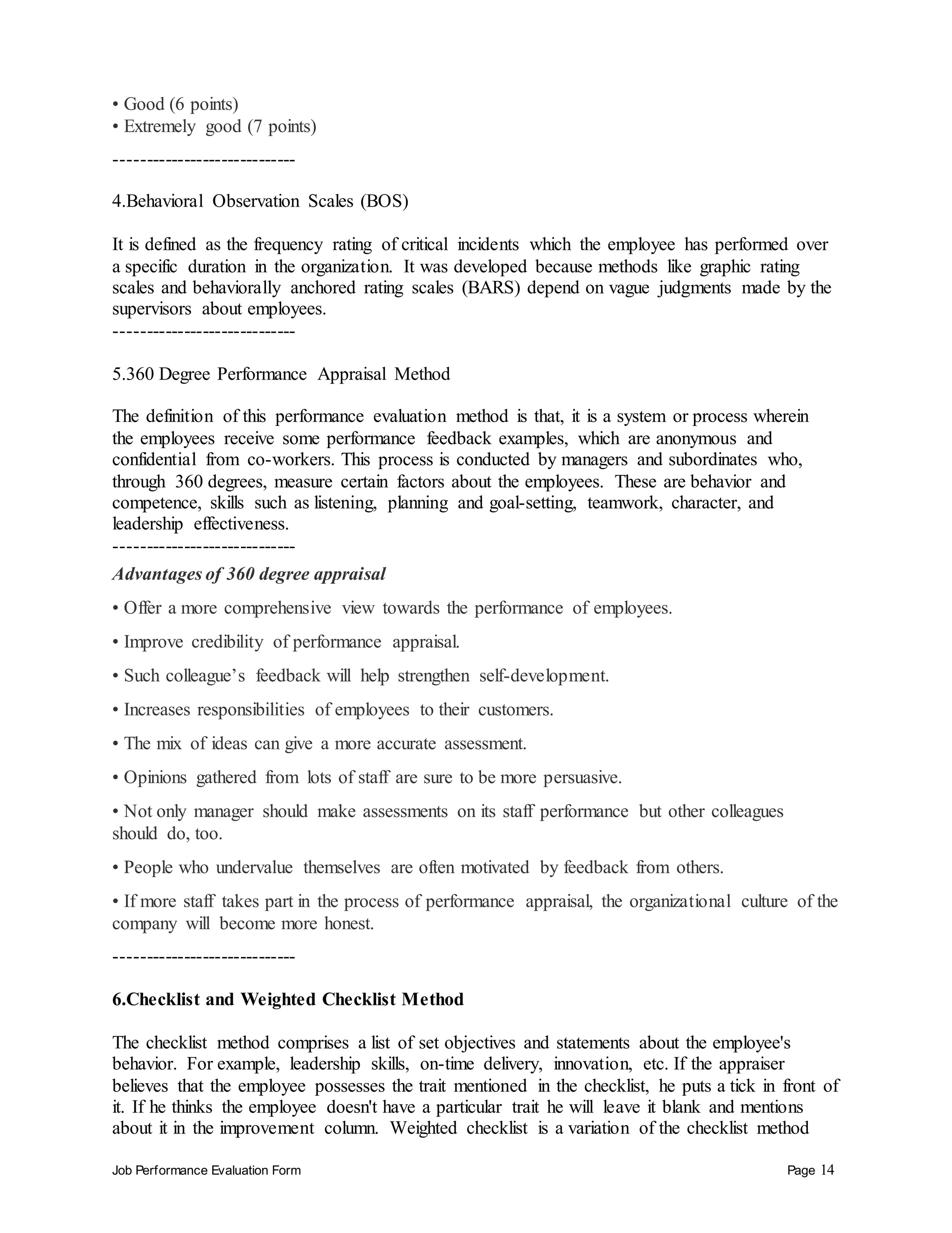 Clinical documentation improvement specialist performance appraisal | DOCX