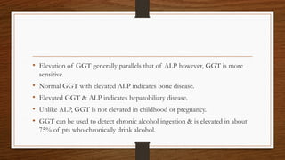 CLINICAL ENZYMOLOGY.pptx ALP, GGT AND AMYLASE | PPT