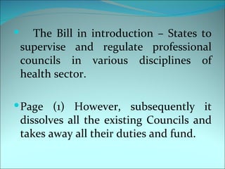  The     Medical Council of India,
  constituted by Indian Medical Council
  Act 1956, has been an autonomous
  body regu...