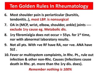 Clinical evaluation of the patient with rheumatic disease | PDF