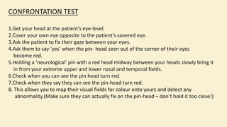 Clinical examination of cranial nerves | PPTX