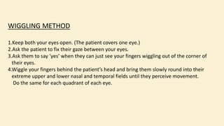 Wiggling Examples Clinical examination of cranial nerves | PPTX
