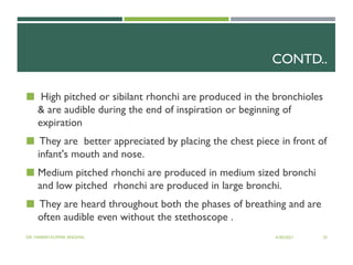 Clinical Examination of Pediatric Respiratory System | PDF