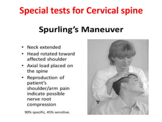 Clinical examination of spine | PPT