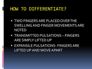 Clinical examination of swelling | PPTX