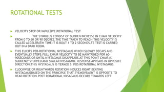 Clinical examination of vertigo | PPTX