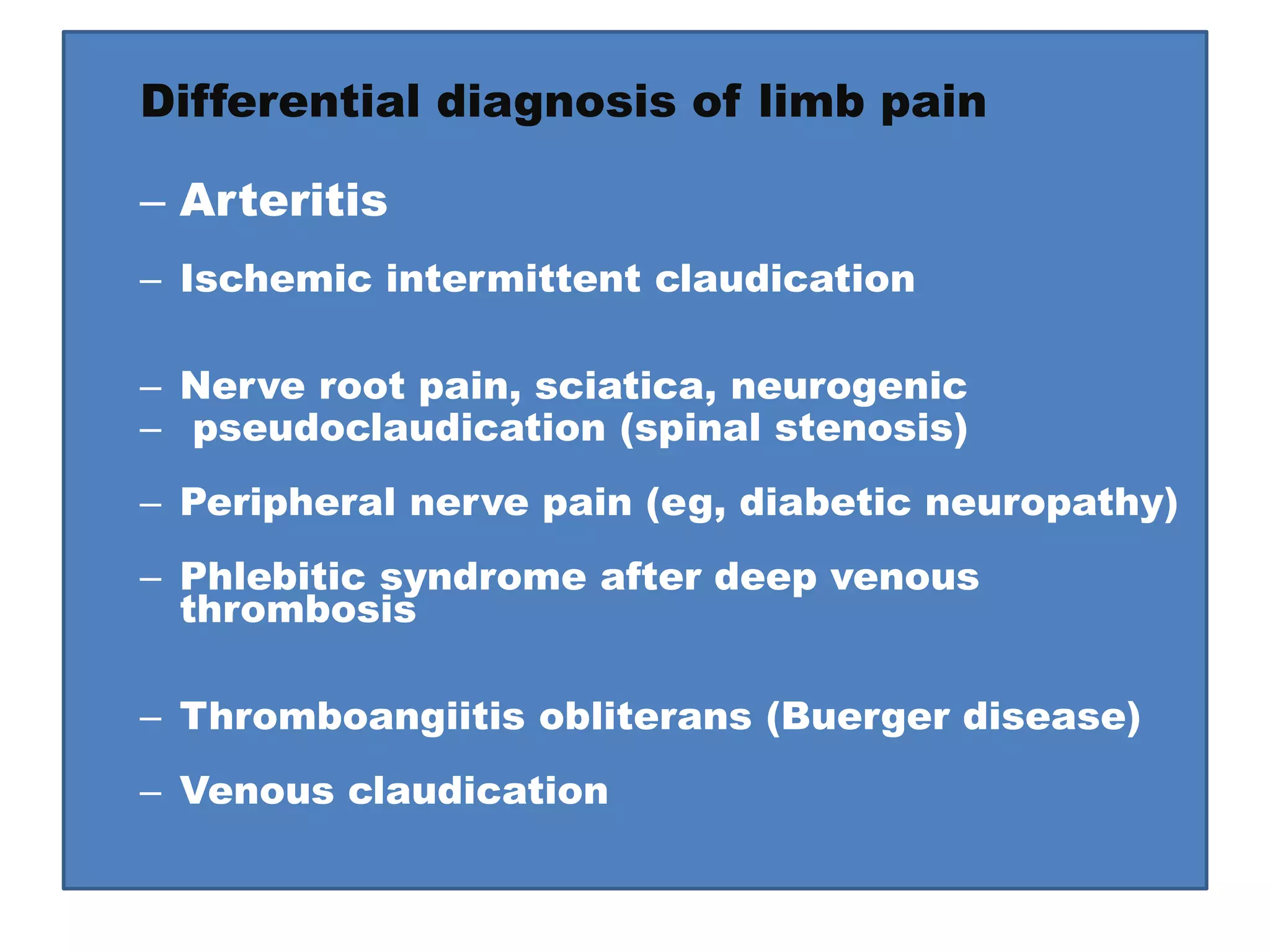 Clinical examination peripheral vascular disease | PPTX