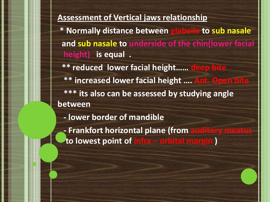 Clinical extraoral examination