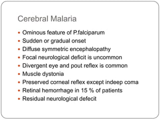 Malaria Clinical Features | PPTX