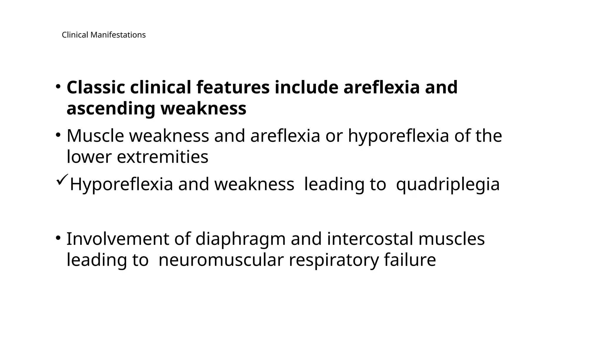 presentation of Gullain Barre Syndrome and its variations PPT