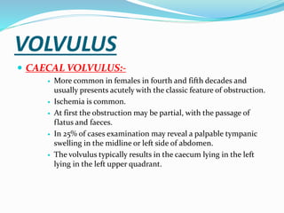 Clinical features of intestinal obstruction | PPTX