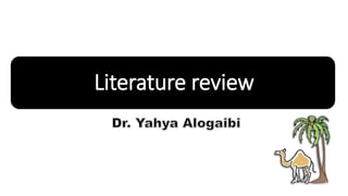 Literature review
 