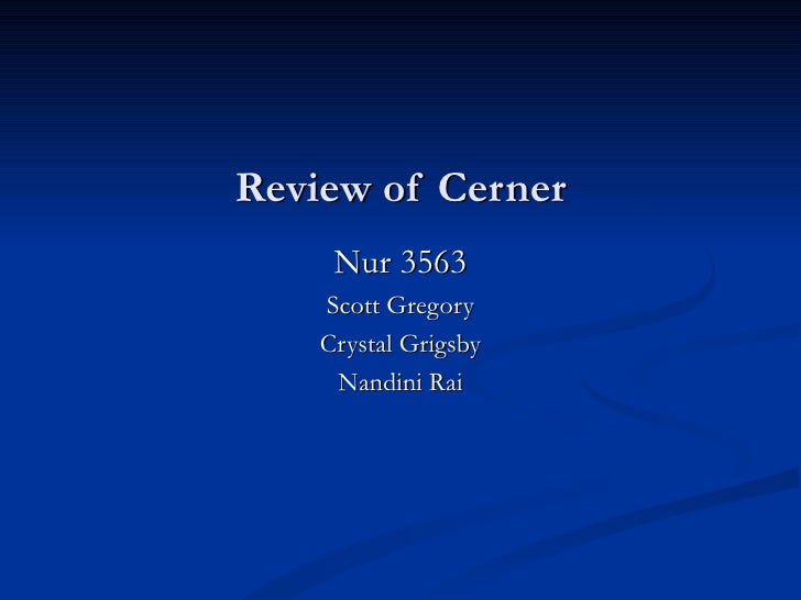 Cerner Charting System Reviews