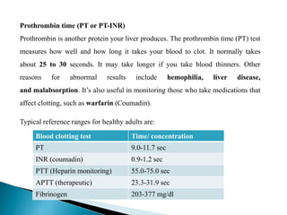 Clinical laboratory test interpretation | PPTX