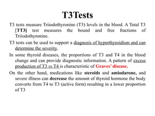 CLINICAL LABORATORY TESTS USED IN THE EVALUATION OF DISEASE STATES AND ...
