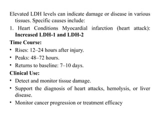 Ldh Lab Report CLINICAL LABORATORY TESTS USED IN THE EVALUATION OF DISEASE STATES AND ...