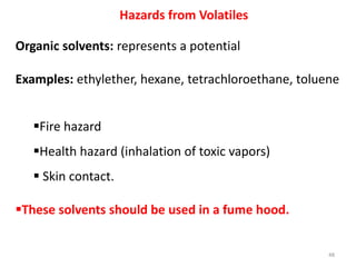 Solvent Health Risks Clinical lab principles, chapter 2 introduction to principles of lab ...
