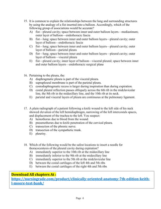 Clinically Oriented Anatomy, Seventh Edition Keith L. Moore Test Bank.pdf