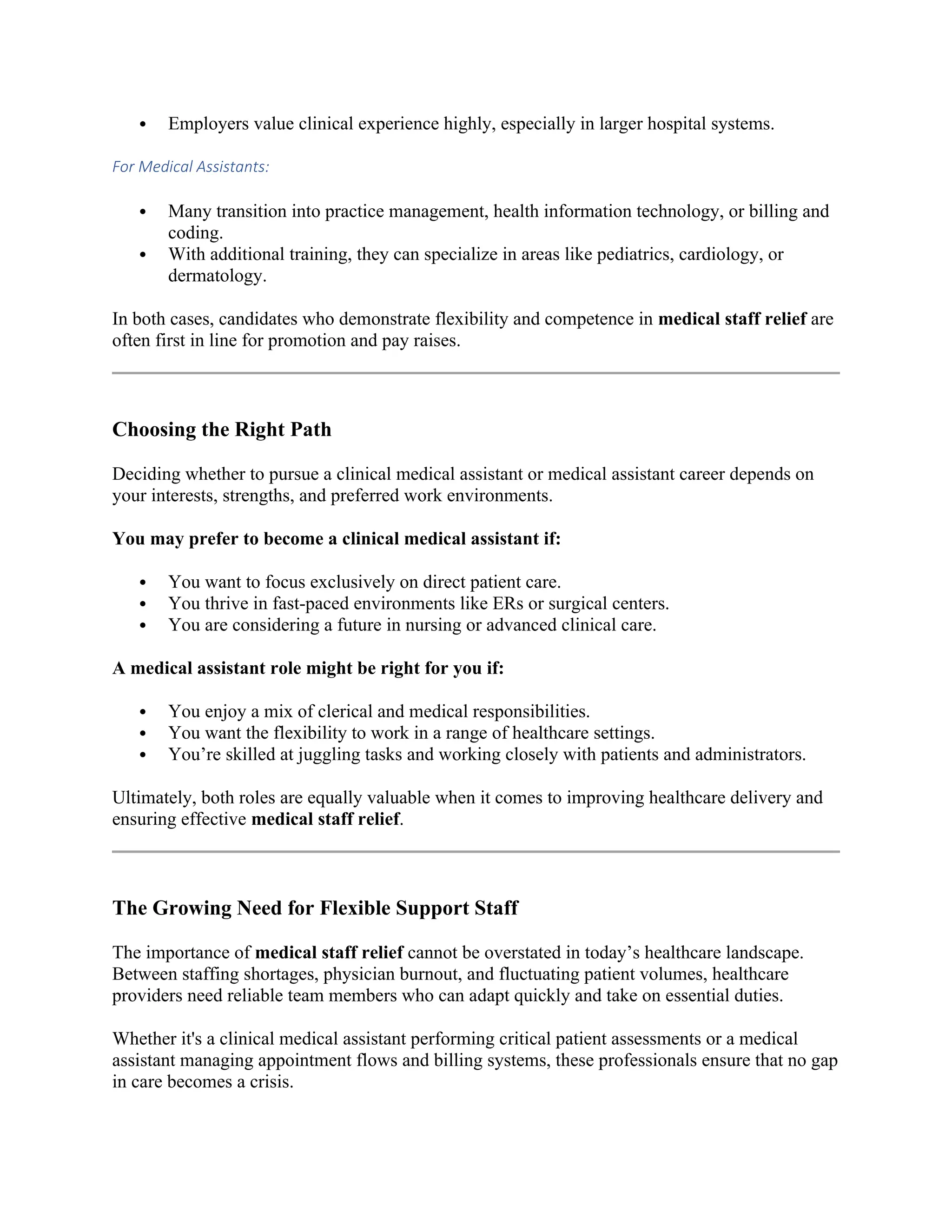 Clinical Medical Assistant vs Medical Assistant Understanding the Key ...