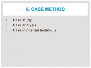 Clinical methods of teaching | PPTX