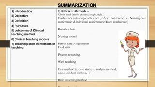 clinical method of teaching in nursing education | PPTX