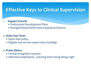 Clinical Model of Supervision | PPTX