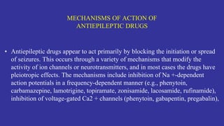 gabapentin mechanism of action seizure