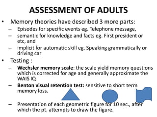 Clinical neuropsychological testing | PPTX