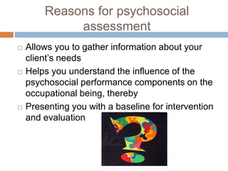 CLINICAL OCCUPATIONAL THERAPY 1 (PSYCHOSOCIAL) 2020_2021.pptx