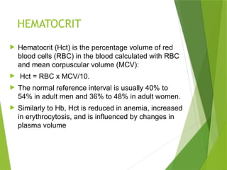 Clinical Pathology including Hematology.pptx