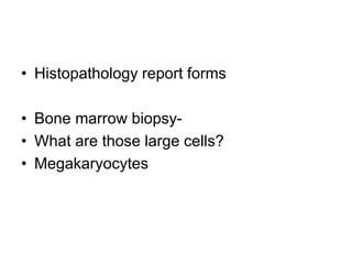 Clinical pathology spots for final MBBS
