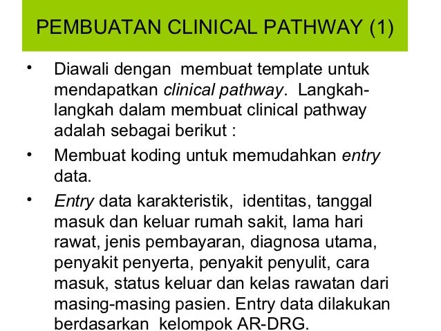 critical pathway template